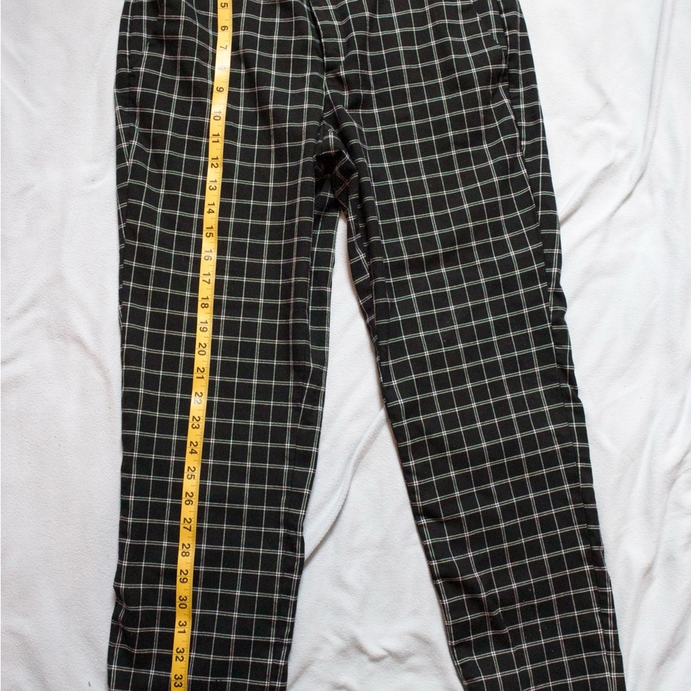 Banana Republic Black and White Dress Pants with Geometric Pattern